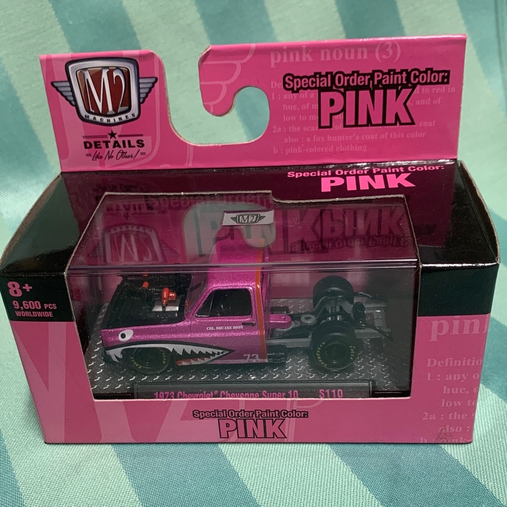 M2 Machines Special Order Paint Pink 1973 Chevrolet Cheyenne Super 10